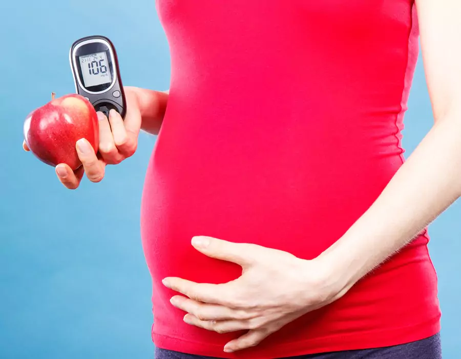 woman with gestational diabetes